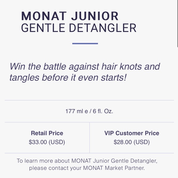 👼🏼🆕👼🏼 Monat Junior Gentle Detangler - Picture 2 of 7
